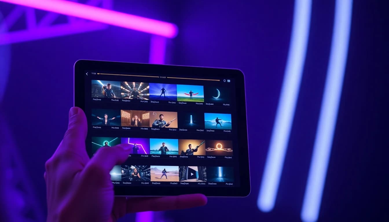 Creator comparing multiple AI video generator models side by side in the VIBE app