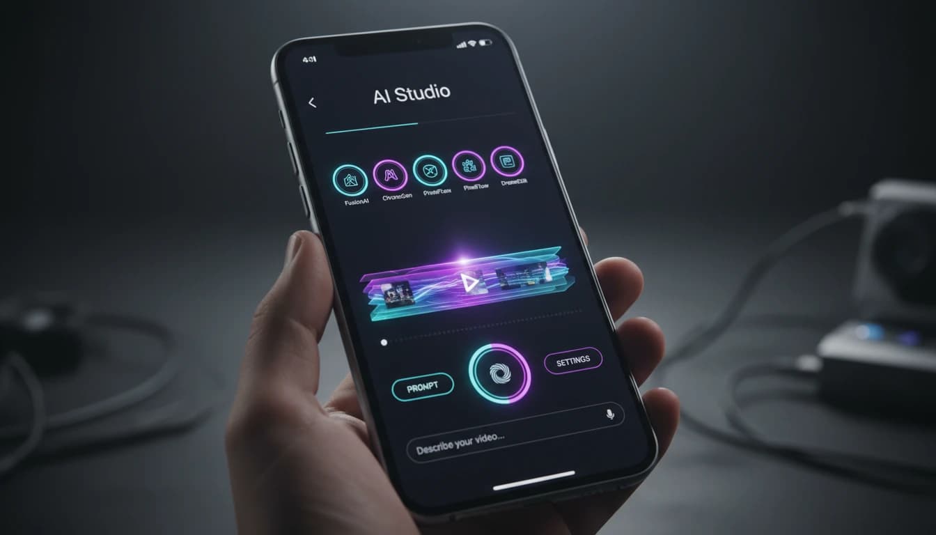 Best AI video generator app in 2026 - VIBE AI Video Generator interface with multiple AI models